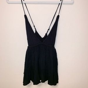 Black Abercrombie & Fitch V-Neck Tank